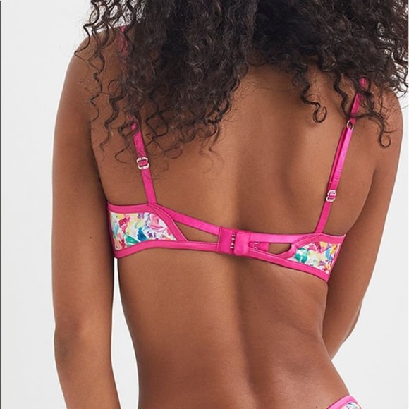 For Love & Lemons Watercolor Floral Bra - Picture 3 of 8
